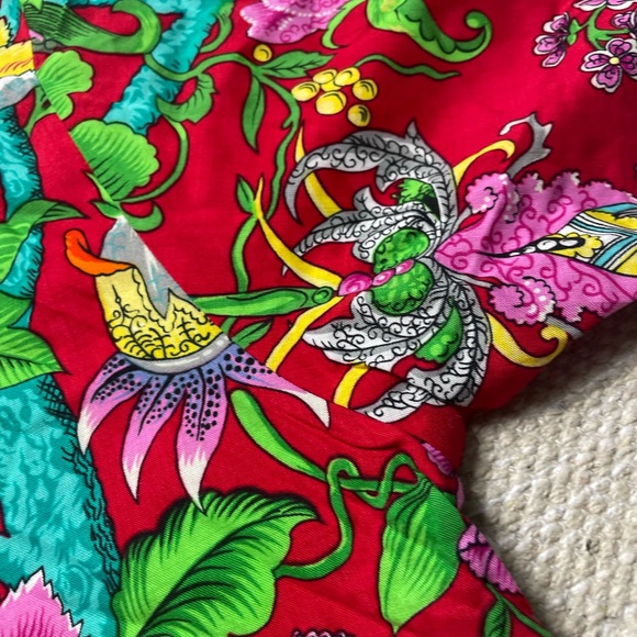 Vintage Clio Woman’s Floral S/S Button Down Top - Picture 9 of 13